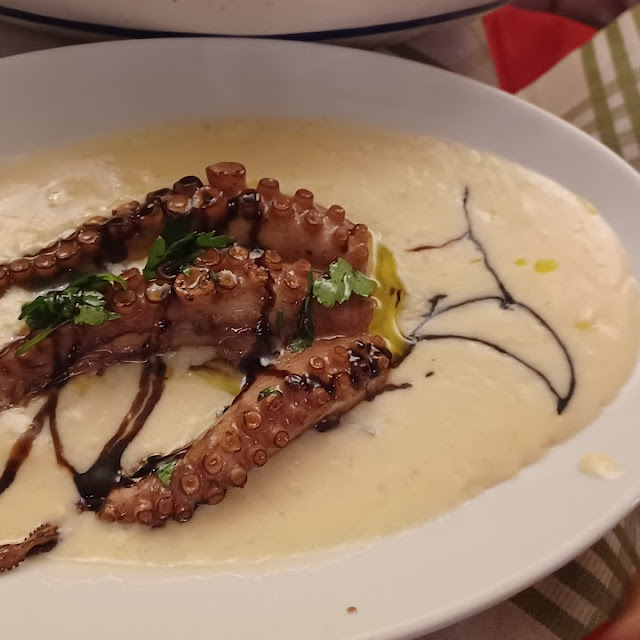 Octopus on Cream Potato