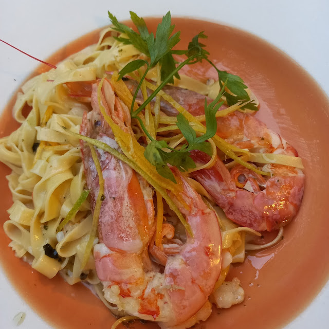Tagliatelle Agrumi E Gamberi