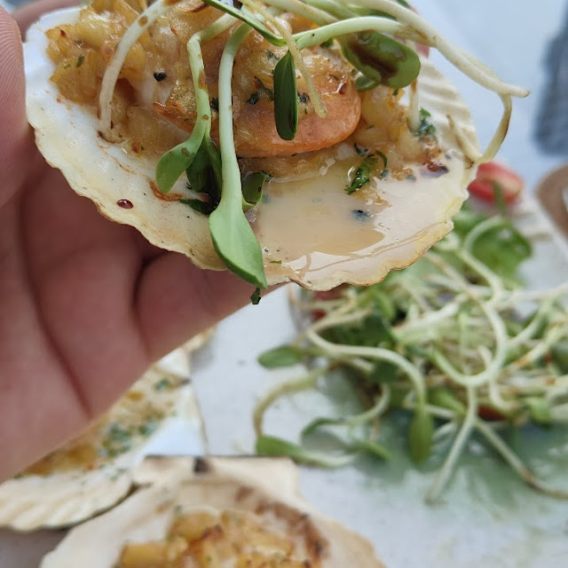 Scallops with Garlic Sauce