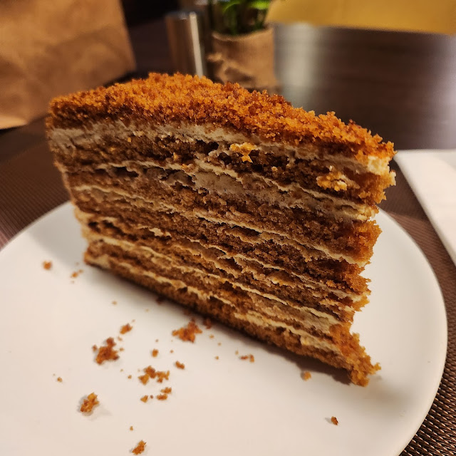Napoleon Layered Cake and Medoviy Honey Cake