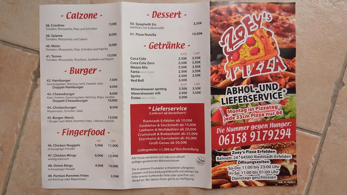 Zoey‘s Pizza - Photo 1