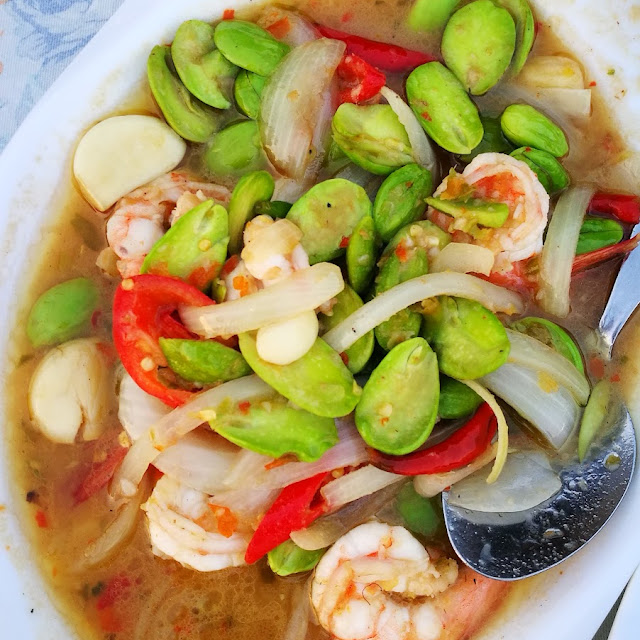 Stirred Fried Petai Bean in with Sweet & Sour Chi Paste