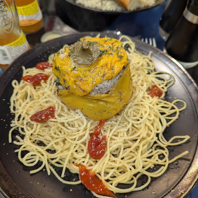 Poivron Farci Spaghetti