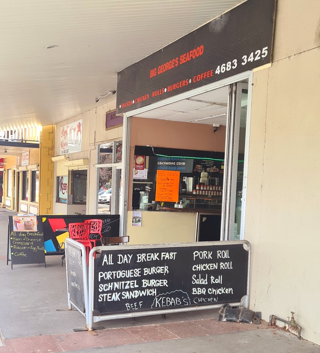 Georges seafood takeaway