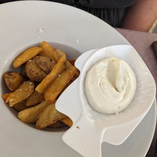 Boiled Potatoes with Spicy Sauce or Allioli