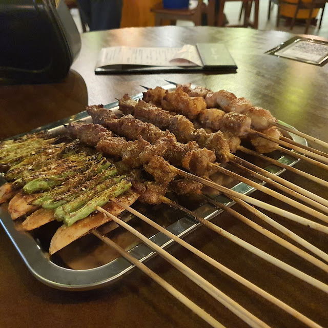 Pork Skewers Lamb Skewers Assorted BBQ Vegetables