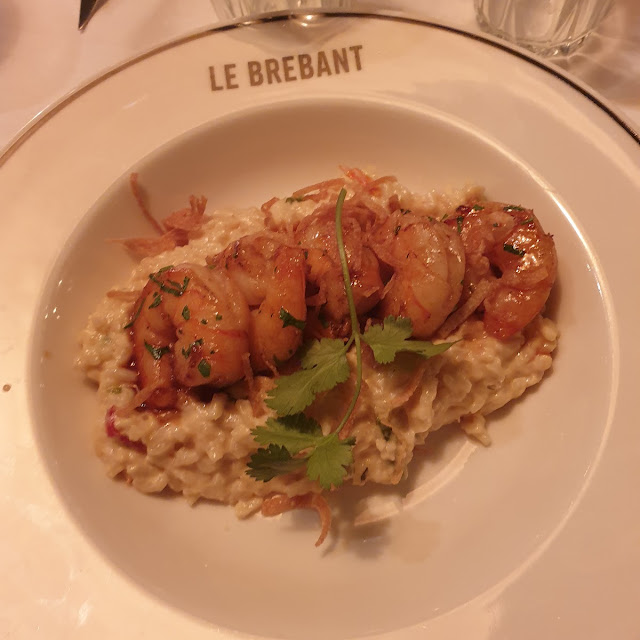 Caramelized Gambas Risotto with Vegetables
