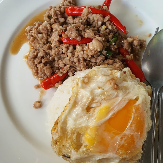 Grounded Pork with Fresh Chilli over Rice Add Fried Egg on Top