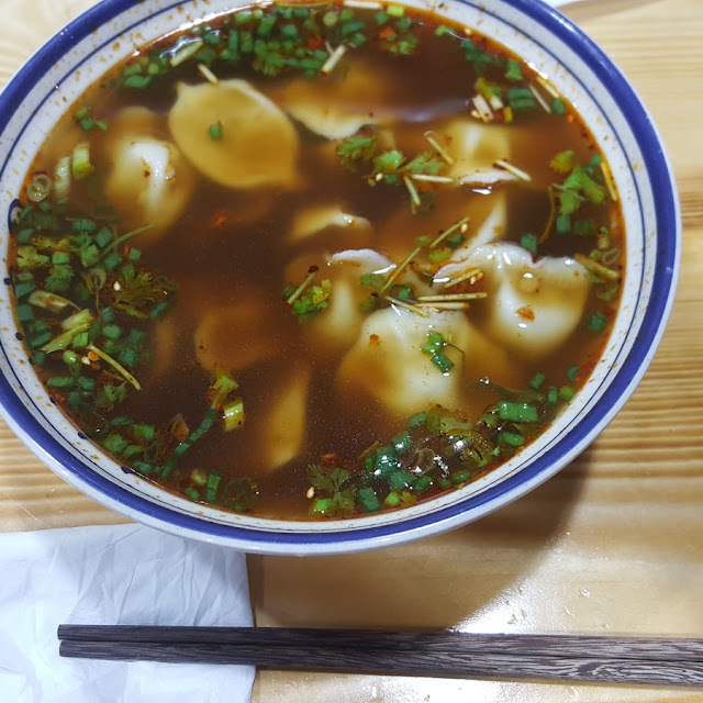 Sour and Salty Dumpling Soup
