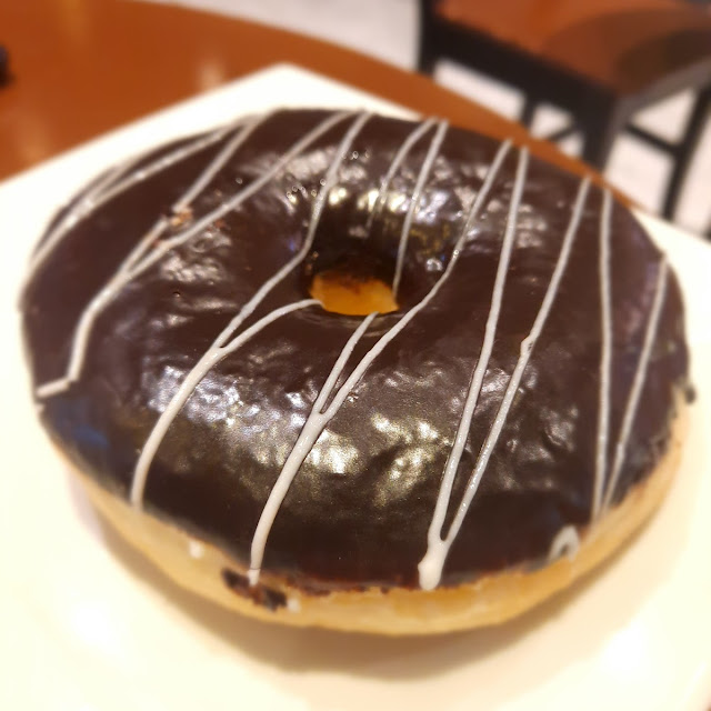 Dark Chocolate Glazed Doughnut