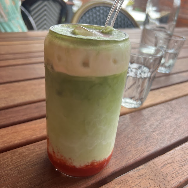 Strawberry Matcha Iced Latte