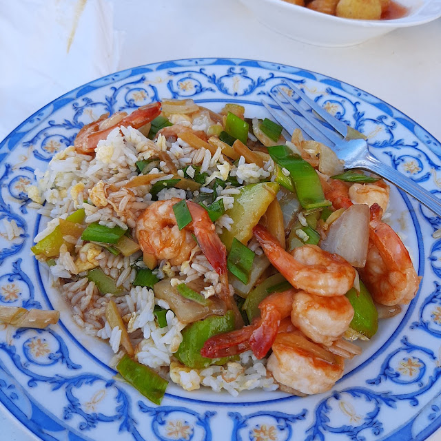 Sizzling Prawns with Garlic and Spring Onion