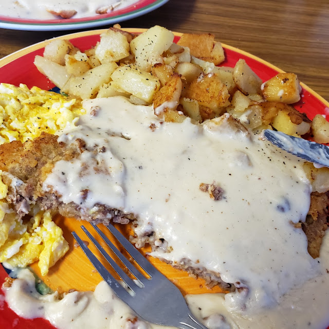 Chicken Fried Steak with 2 Eggs