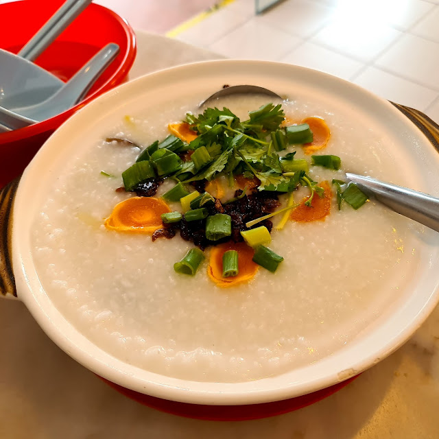 Minced Pork with Century Egg Porridge