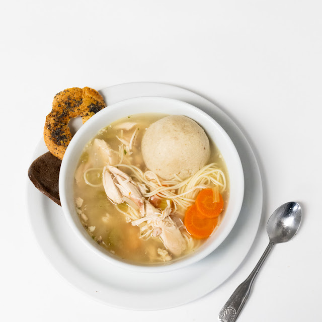 Chicken Noodle with Matzoh Ball
