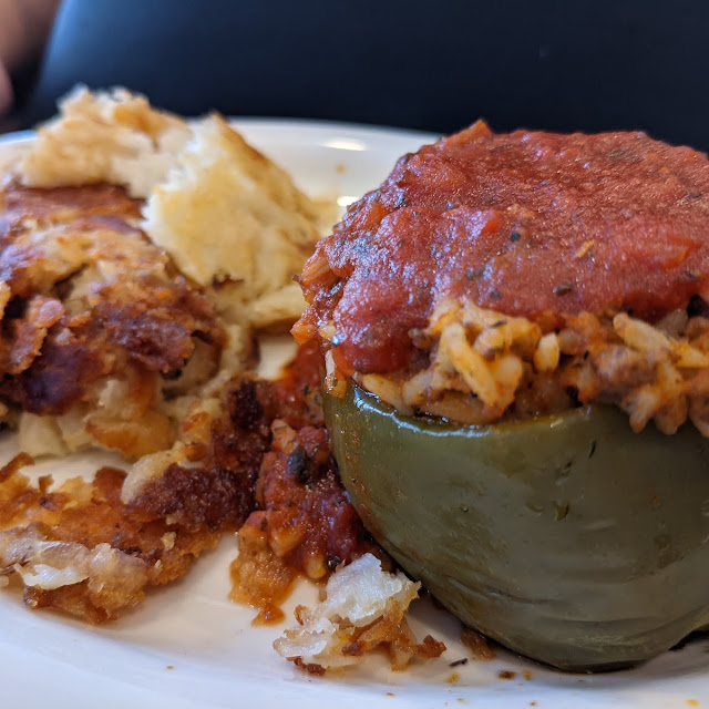 All You Can Eat Stuffed Peppers with 2 Sides
