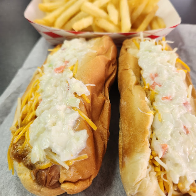 Chili and Slaw Dogs