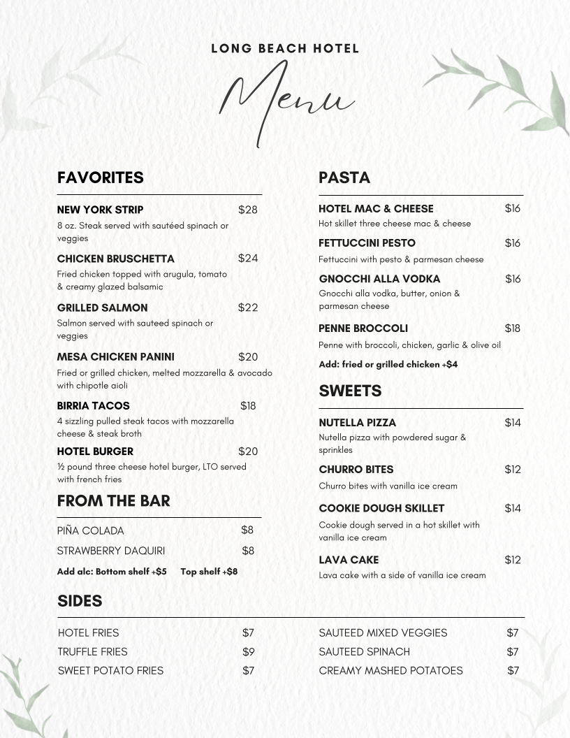 Menu Photo 1
