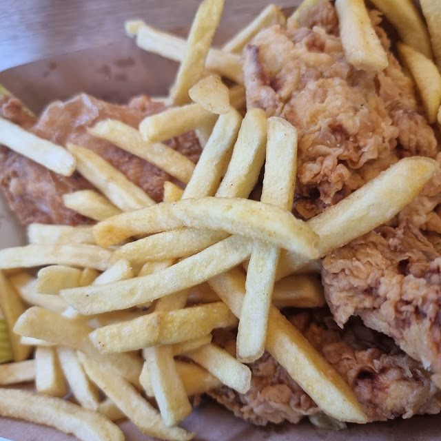 Crispy Chicken Tenders and Fries