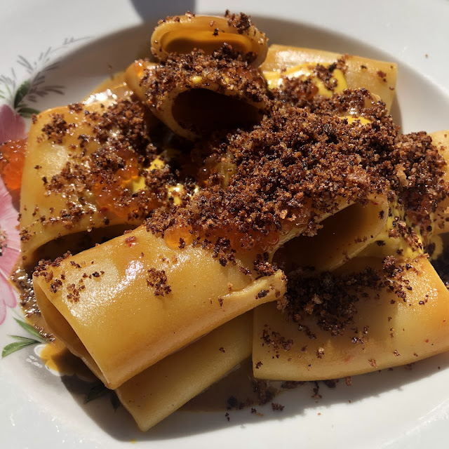 Cooked Pasta with Fish Roe