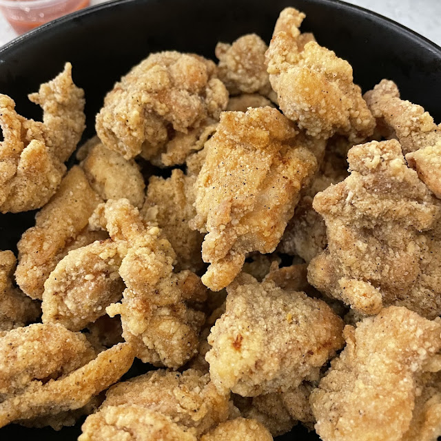 taiwanese chicken nugget rice platter盐酥鸡套餐
