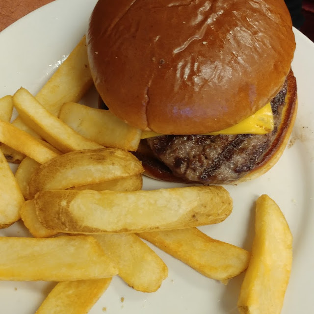 Cheese Burger and Fries