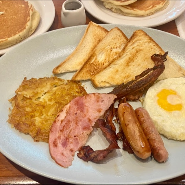 Sausage and Bacon Pancakes