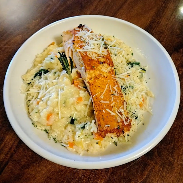 Salmon Primavera Risotto