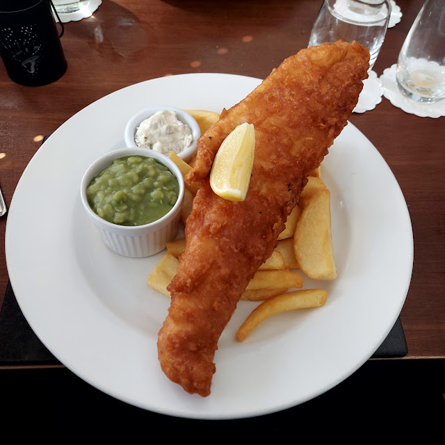Fish and Chips with Salad