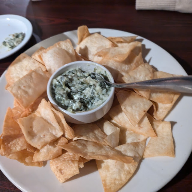 Spinach Artichoke Dip with Warm Pita Chips