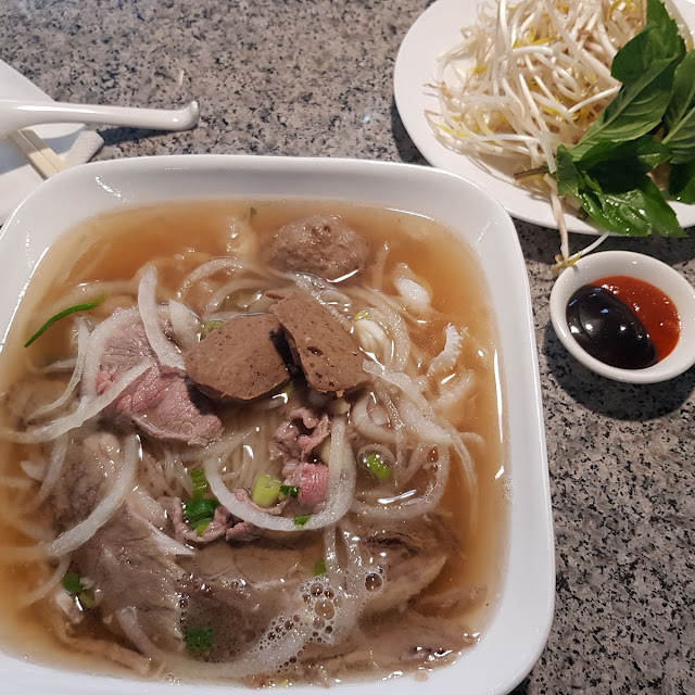 Sliced Rare Beef Noodle Soup