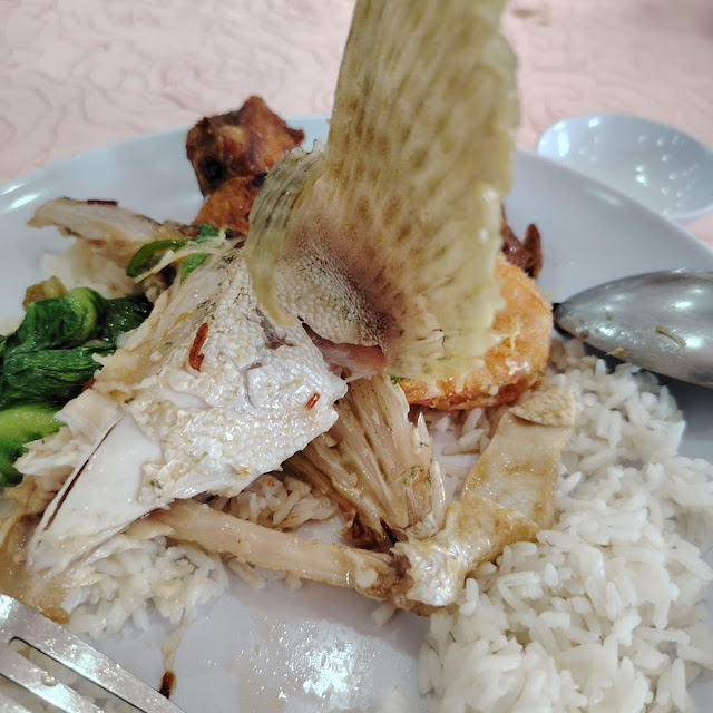 Steamed Grouper Fish Head