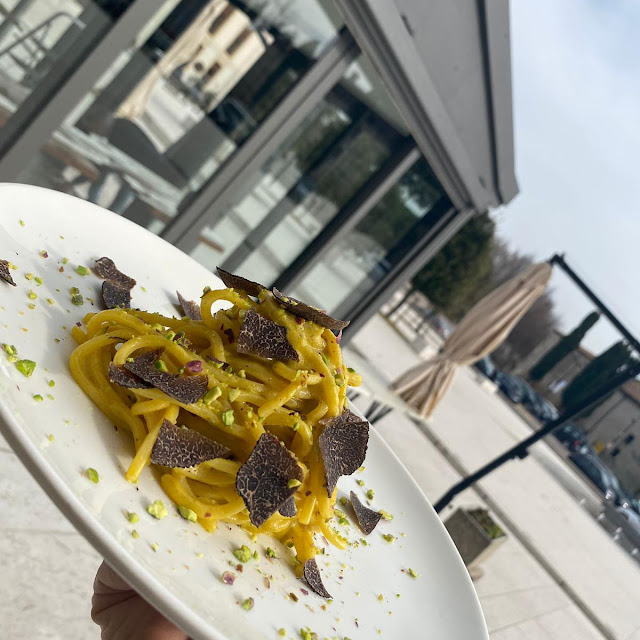 Tagliolino Fresco Alle Carbonara Tartufata Con Piscacchi