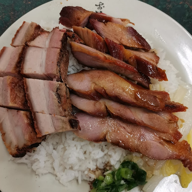 Two Meat on Rice Roast and BBQ Pork