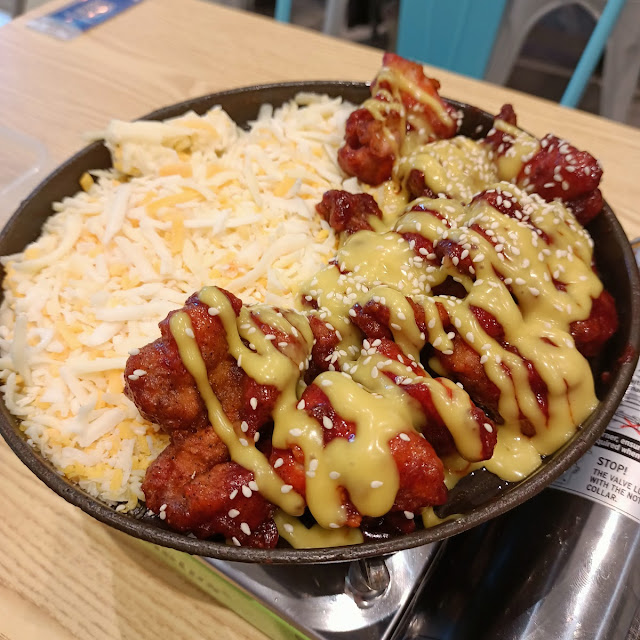 Cheesy Korean Fried Chicken