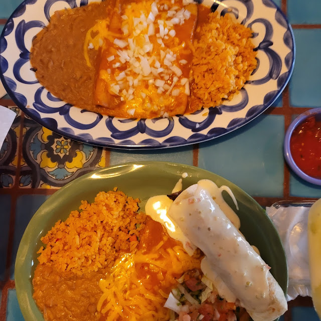 Laredo Plate and Cheese Enchiladas