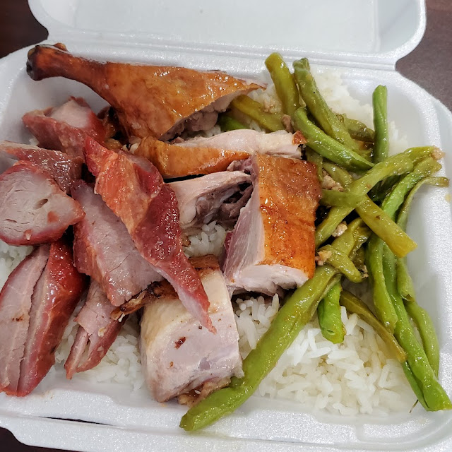 Roasted Duck and BBQ Pork with Rice