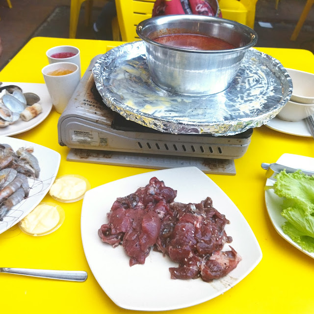 Seafood Steamboat with Tomyam Soup