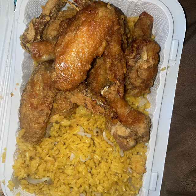 4pc Chicken Wings and Fried Rice