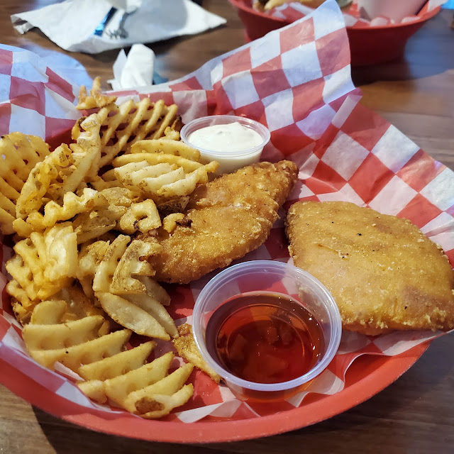 Chicken Strips & Waffle Fries