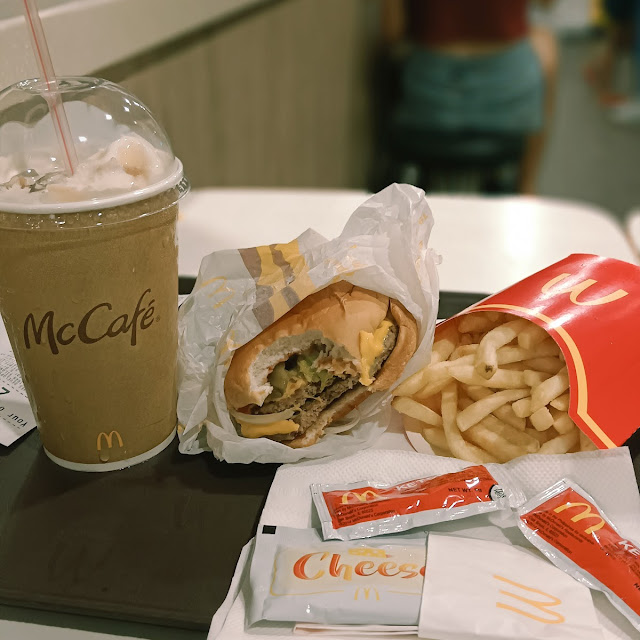Double Cheeseburger Shakeshake Fries Cheese Icedcoffeefloat