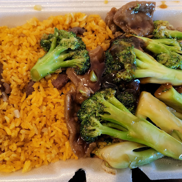 Beef with Broccoli and Beef Fried Rice