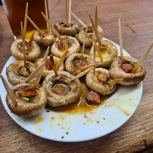 Champiñones Rellenos Con Jamon