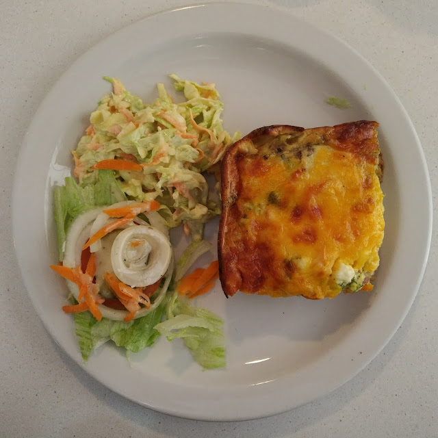 Quiche and Salad