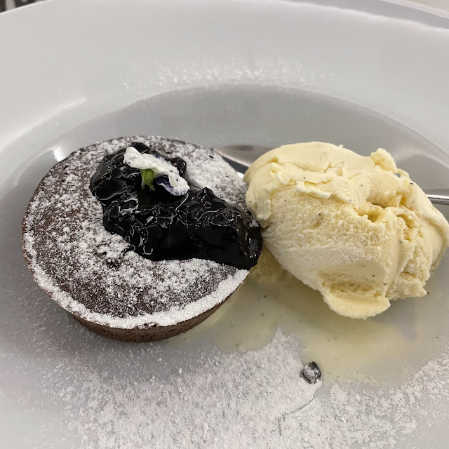Coulant de Chocolate Con Helado