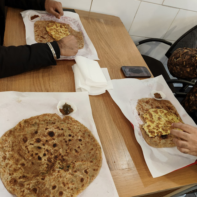 Paratha Omelette and Chana