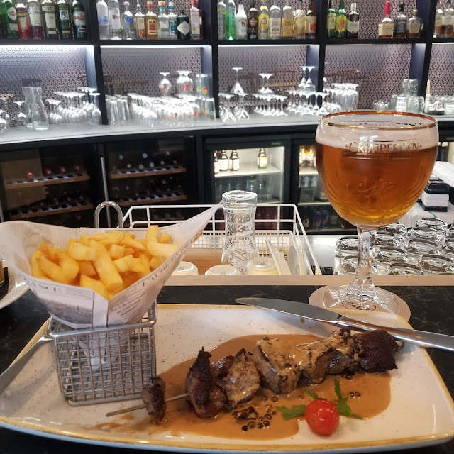 Steak and Grimbergen