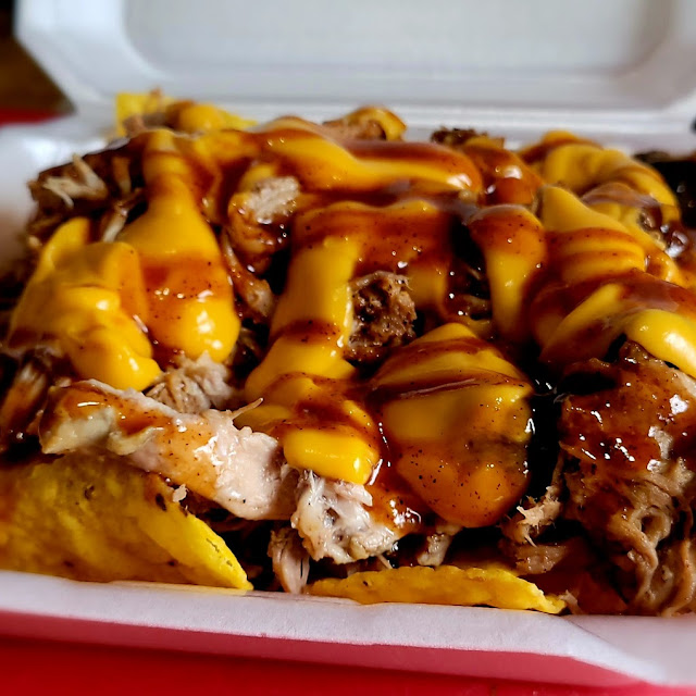 BBQ Nachos with Cheese