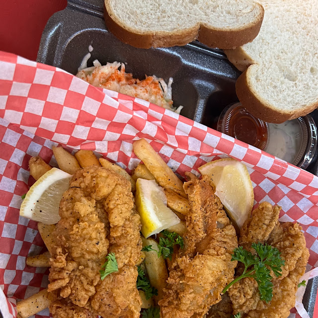 Orange Roughy with Fries Slaw