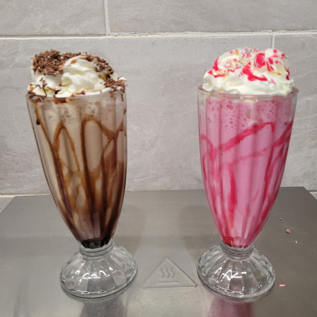 Chocolate and Strawberry Milkshake
